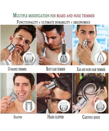 Hair Clippers for Men All in one LCD Adjustable speeds Hair Trimmer Multifunction Beard Grooming Facial Body Hair Clipper elelctric Hair Cutting Set (Color : Blue) - Buy Online on GoSupps.com