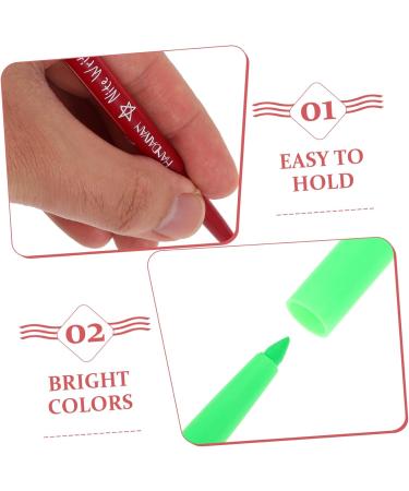 Beavorty 25 Pcs Halloween Paint Pen Women Makeup Tool Make up Highlighter Fluorescence Eyeliner Pen Plastic 12.00X0.80X0.80CMx5pcs Assorted Colorx5pcs - Buy Online on GoSupps.com