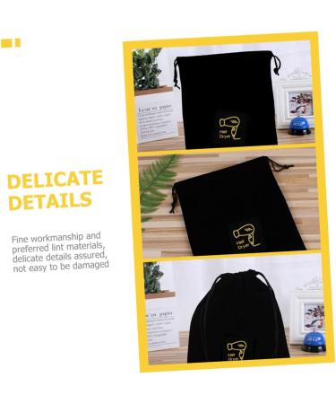 Hair Dryer Storage Bag Travel Hair Dryer Black Drawstring Bag Hair Dryer Bags Multifunctional Bag - Buy Online on GoSupps.com