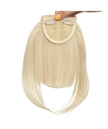 SEGO Clip-in Pony Hairpiece Extensions - Bleached Blonde Straight Fringe Bangs | Premium Quality Human Hair Look - Buy Online on GoSupps.com