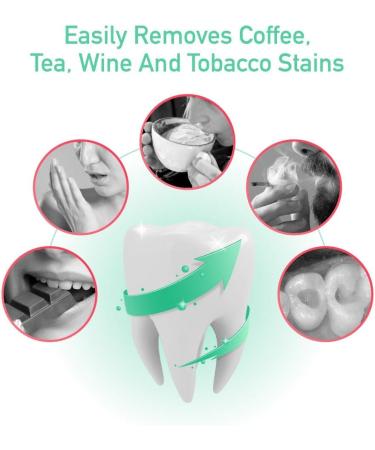 Lagunamoon Natural Spearmint Teeth Whitening Powder - Remove Coffee, Wine, and Smoking Stains - No Mess Whitening Pearl Powder - Buy Online on GoSupps.com