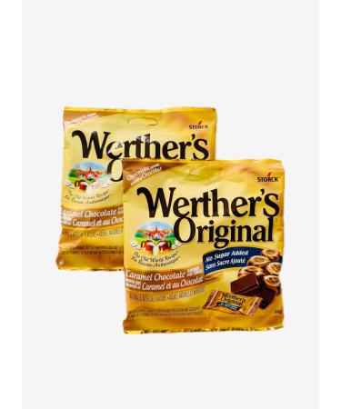 Werther's Original Sugar-Free Caramel Chocolate Candies 2 Pack - 60g Each - Buy Online on GoSupps.com
