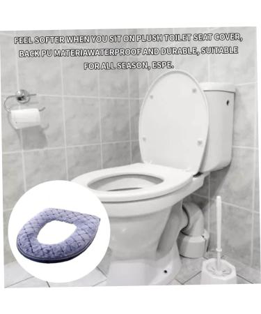 Soft Washable Toilet Seat Cover with Zipper - Grey | Eioflia - Buy Online on GoSupps.com