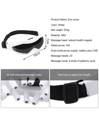 USB Electric Eye Massager - Magnetic Vibration Device for Fatigue Relief & Eye Care - Buy Online on GoSupps.com