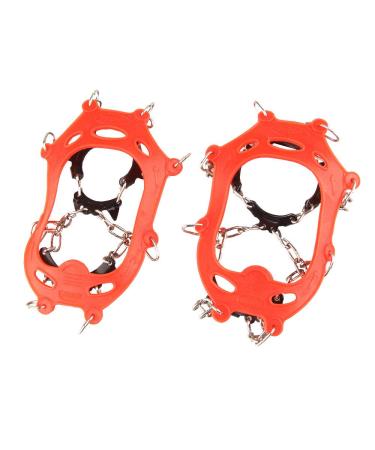 YOUFINE 11 Teeth Crampons Outdoor Anti Slip Shoes Cover Ice Claws with Stainless Steel Chain for Kids Children Teenagers, with Carry Bag for children - Buy Online on GoSupps.com