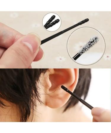 120Pcs Disposable Adhesive Ear Digging Stick for Children's Safety Ear Cleaner for Adult Spiral Ear wax removal Ear Scoop Earwax Remover Tool with Dust cover packaging - Buy Online on GoSupps.com