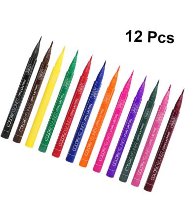 DOITOOL Eyeliner Liquid Pen 36 Pcs Eyeliner Pencil Eye Beauty Pencil Waterproof Eyeliner Liquid Eyeliner Set Painted Makeup 1 count (Pack of 1) As Shownx3pcs - Buy Online on GoSupps.com