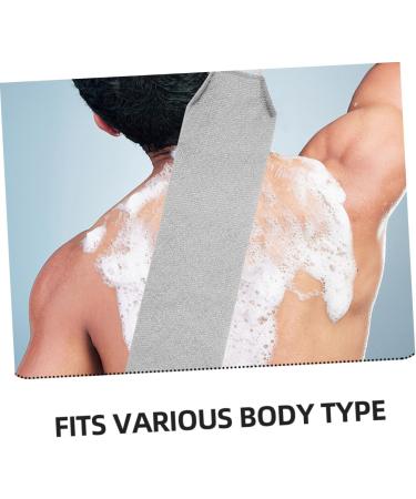 Vaguelly 2pi ces Lot de De Douche Exfoliants Extensibles pour Corps pour Dos Jambes Accessoires De Bain Gris Gris Clair - Buy Online on GoSupps.com
