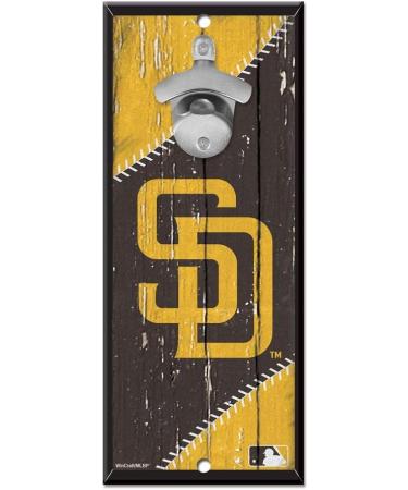 WinCraft MLB San Diego Padres 5x11 Wood Sign Bottle Opener in Team Colors - Buy Online on GoSupps.com