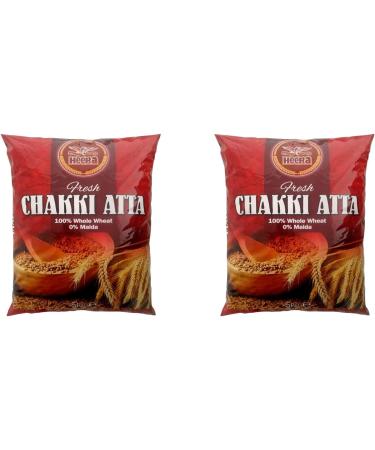 Seelans | Heera Chakki Atta 5kg (Pack of 2) The Flour Simplifies & Speeds Up The Cooking Process - Makes The Lightest & Fluffiest Chapattis