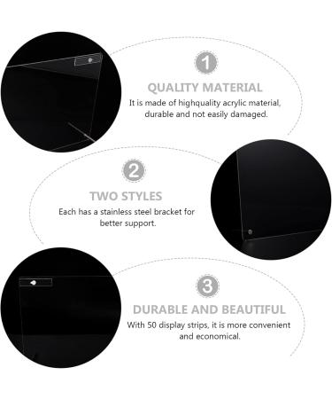 Lurrose Board Display Stand Nail Art Display Board Acrylic Showing Holder False Nail Tips Sample Display Polish Display Board for Nail Art Design Professional Salon Nail Color Nail Practice Nail - Buy Online on GoSupps.com