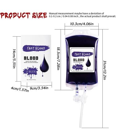  Djowyh Liquid face paint - 170 ml - Waterproof bag for Halloween - Red and blue makeup for women and men - Spooky party supplies - Buy Online on GoSupps.com