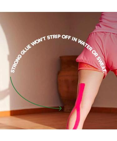 Effekt Waterproof Kinesiology Tape (5m x 5cm) - Pink | Elastic Physio Tape for Muscle Support and Injury Recovery | Medical Grade Sports Strapping Tape - Buy Online on GoSupps.com