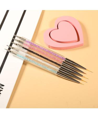 Pack of 5 Nail Dotting Tools Set Crystal Rhinestones Manicure Painting Pen Nail Art Kit 5 Colors - Buy Online on GoSupps.com