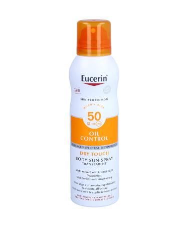 Eucerin Oil Control Dry Touch Body Sun Spray LSF 50 200 ml Cr me