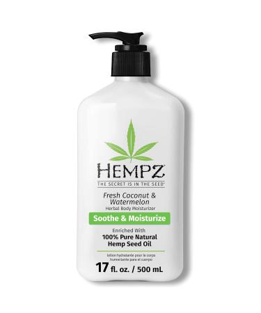 Hempz Body Lotion Bundle - Grapefruit Sparkling Peach 17oz & Coconut Watermelon Daily Moisturizing Creams - Buy Online on GoSupps.com