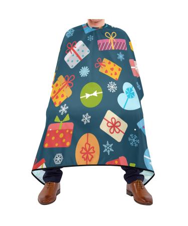Waterproof Barber Cape -Christmas Pattern24 Cheetah Haircut Bib for Men Unisex Hair Cutting Cape(8rp1a)