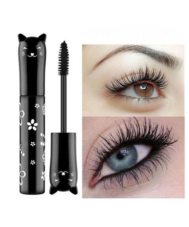 YUAEEEN Silk Fiber Color Mascara, Waterproof Thickening and Lengthening Colored Mascara, Fiber Lash Mascara Waterproof Mascara for Longer and Curler