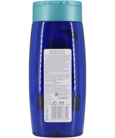 Cussons Pure For Men 2 in 1 Shower & Shampoo 500ml - Buy Online on GoSupps.com