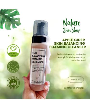 Skin Balancing Apple Cider Vinegar Foaming Face Cleanser | Gentle Cleansing for Glowing Skin | Shop Internationally - Buy Online on GoSupps.com