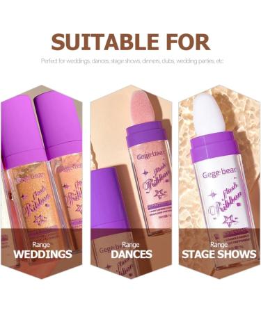 FOMIYES 3pcs Highlight Pat Powder Glitter Highlighter Face Powder Compact Body Glitter for Girl Flash Makeup - Buy Online on GoSupps.com