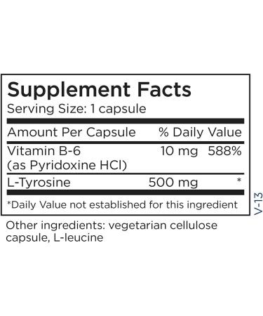 Metabolic Maintenance L-Tyrosine 500 mg - 100 Capsules | Best for Mood & Focus - Buy Online on GoSupps.com