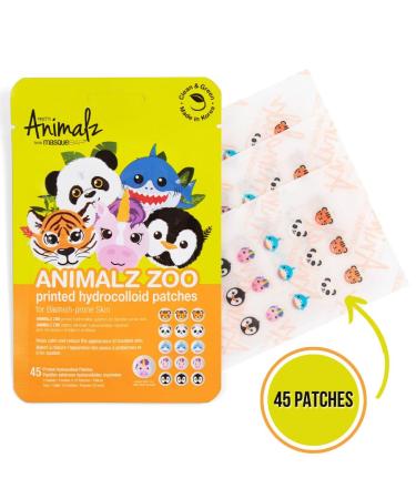Buy Masque BAR Pretty Animalz Acne Hydrocolloid Patches - Oil & Impurity Extractor Blemish Concealer for Clear Skin - Buy Online on GoSupps.com