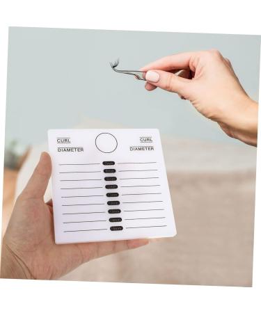 minkissy 1pc Eyelash Spacer Eyelash Gasket Glass Eye Lash Stand Eyelash Crystal Pallet Grafting Pad Lash Grafting Plate Tool Lash Trays Lash Grafting Gasket Acrylic Auxiliary White Epoxy - Buy Online on GoSupps.com