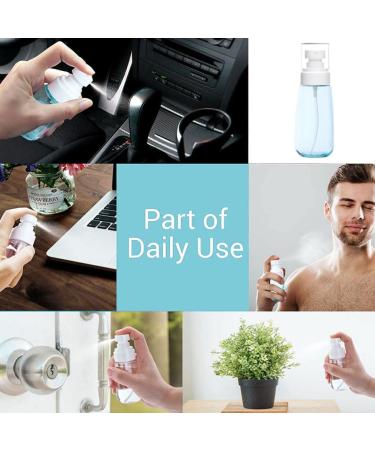 Small Refillable Spray Bottle 100ml - Fine Mist Plastic Mister - Blue | Ideal for Travel & DIY - Buy Online on GoSupps.com