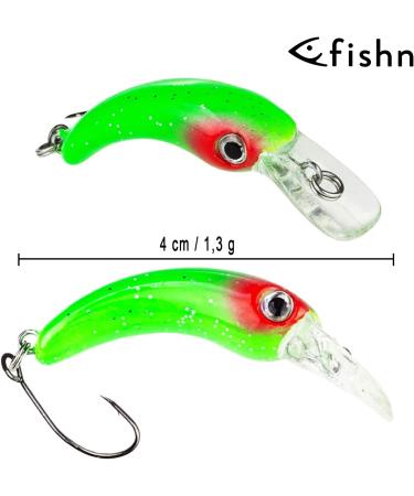 Fishn Fishy Trout Wobbler Set - 4cm 1.3g Trout Bait & Spoons for Spin Fishing (5x) - Ideal for Trout Saibling & Perch - Buy Online on GoSupps.com