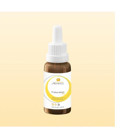 AESTHETICO tri plus retinol intensive corrective serum with retinol retinyl palmitate bachiol and plant extracts improves skin structure and reduces wrinkles 30 ml - Buy Online on GoSupps.com