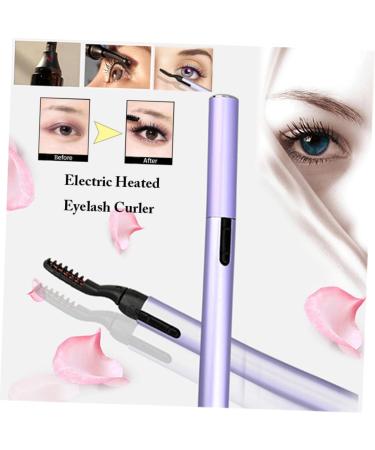 Housoutil Eyelash Heated Curler Electric Quick Natural Curling Lasting Eyelash Curler Tool Eyelash Holder Eyelash Heat Curler Purple Four Generations Heating Hair Curler - Buy Online on GoSupps.com