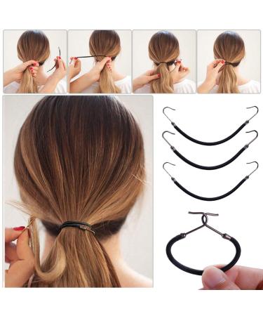 20pcs Blonde Bungee Hair Ties with Hooks | Elastic Hair Bands for Ponytail Holder - Buy Online on GoSupps.com