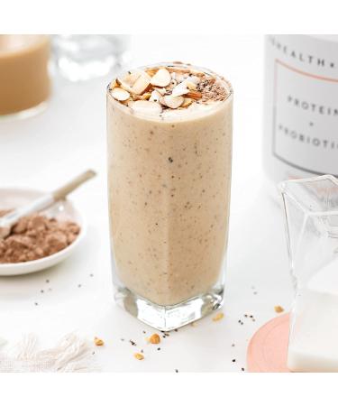 JSHealth x FitOn Vegan Pea Protein Powder with Probiotics - Gluten Free Non GMO Plant Based Protein Drink Mix - 450g Cinnamon Roll - 15.87 Ounce - Buy Online on GoSupps.com