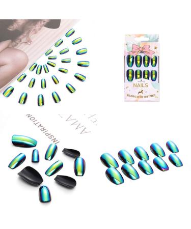 Sethexy Shiny Ballerina False Nails - Full Coverage Coffin Acrylic Nail Tips for Women & Girls - Discoloration Resistant - Buy Online on GoSupps.com