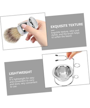 Angoily Men's Beard Care Set - Stainless Steel Barts Branch Bristle Razor Brush & Shaving Kit for Perfect Grooming - Buy Online on GoSupps.com