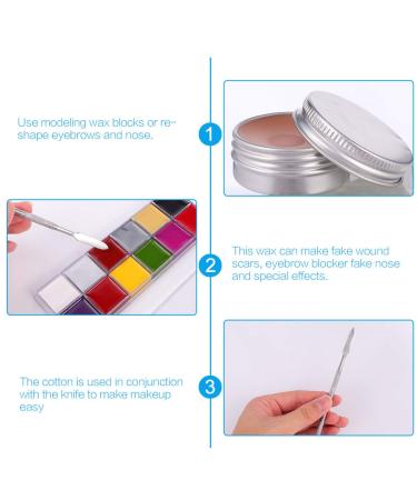 Lurrose 4pcs Colorful Face Painting Wax Set - Special Effects Makeup for Halloween & Creative Looks - International Shipping Available - Buy Online on GoSupps.com