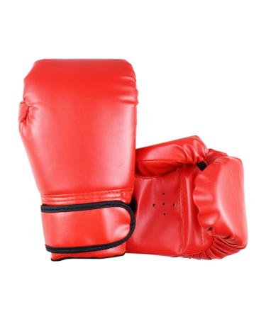 Boxing Gloves for Kids , Kids Sparring Punching Gloves for Punching Bag,Youth Training Kickboxing, Muay Thai Red