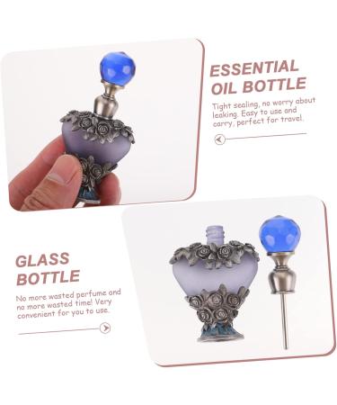 DOITOOL Dubai Essential Oil Bottle Mini Spray Bottle Travel Toiletries Containers Mini Perfume Metal Trim Retro Decor Travel Spray Bottle Travel Bottle Alloy Glass Liquid Bottle - Buy Online on GoSupps.com