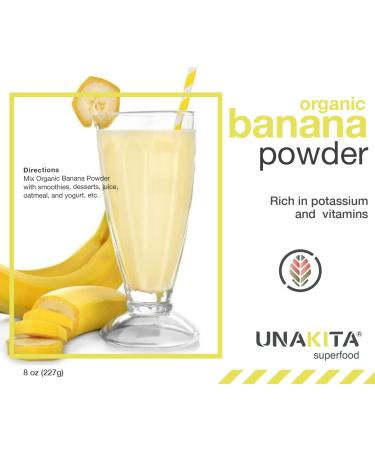 Unakita Organic Banana Fruit Powder - Pure and Natural Superfood Supplement - Buy Online on GoSupps.com
