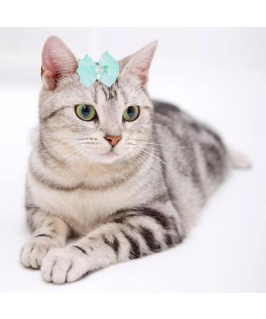 NA 20 Pcs Dog Hair Bows Pink Blue Purple Green Dog Bowknot Headwear Rubber Hair Band for Pet Dog Cat Hair Decoration - Buy Online on GoSupps.com