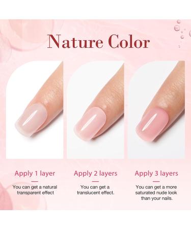 AZUREBEAUTY Translucent Dip Powder - Jelly Baby Pink 2Oz | Sheer Rose Pink Nail Art for DIY & Salon | Perfect Gift for Manicure Lovers - Buy Online on GoSupps.com