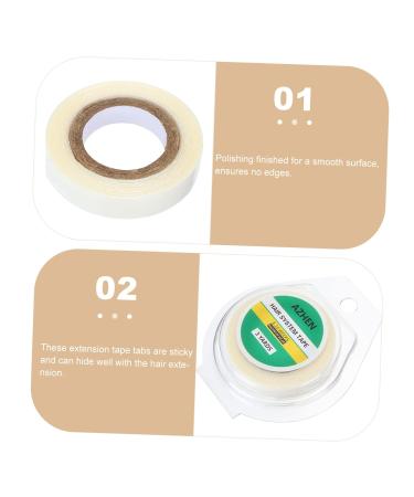MAGICLULU 1 Roll Wig Film Lace Hair Tape Hair Extensions Tape Clear Hair Ties Crystals and Gemstones Hair Ties for Womens Hair Womens Wigs Glue Real Hair Women's White Double Sided Tape 5x5cm White - Buy Online on GoSupps.com