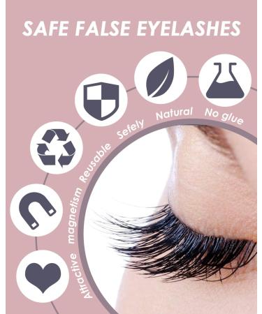 Rantizon Magnetic Eyelashes with Eyeliner - 10 Pairs Reusable, No Glue Needed - Buy Online on GoSupps.com