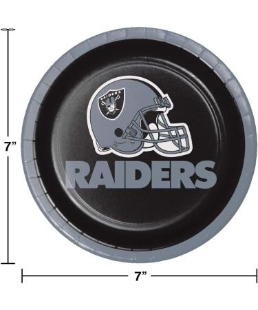 Creative Converting Las Vegas Raiders Dessert Plates - 24 Count - Buy Online on GoSupps.com