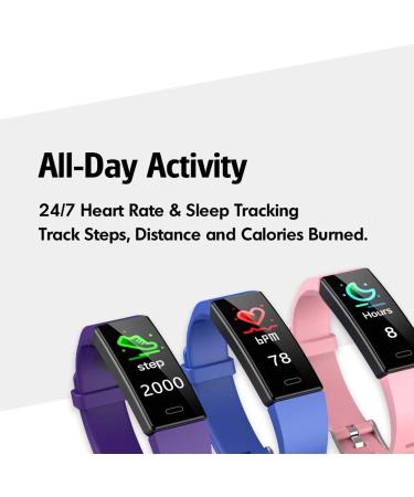 ZURURU Fitness Tracker with Blood Pressure Heart Rate Sleep Monitor - Waterproof Activity Watch for Men and Women - Buy Online on GoSupps.com