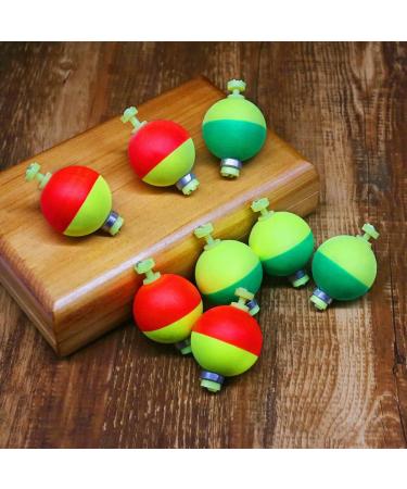 XFISHMAN Weighted Bobbers for Fishing - 8-12 Pack Handmade Foam Float Slip Bobbers for Crappie, Bluegills, Panfish, and Catfish - 1 Inch Round Fixed Bobber Kit - Buy Online on GoSupps.com