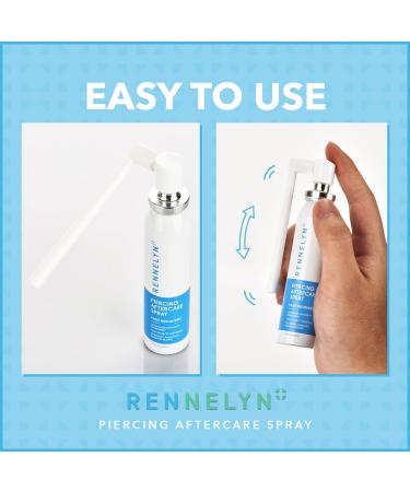 Rennelyn Piercing Aftercare Spray - 40ml | Soothing Solution to Shrink Bumps & Heal Piercings - Buy Online on GoSupps.com
