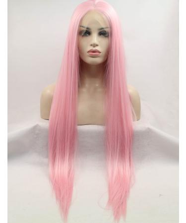 Seraphic Wing 24cm Pink Straight Lace Front Wig - Heat-Resistant Synthetic Wig for Women | Perfect Party Wig - Buy Online on GoSupps.com