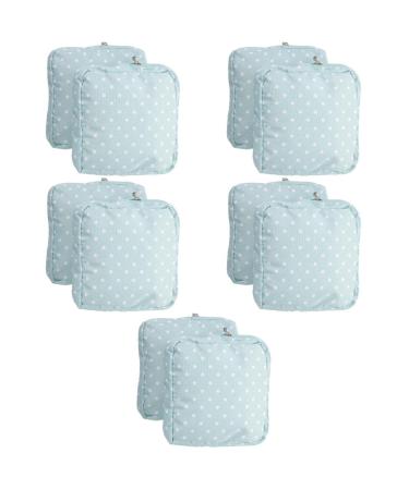 Gleavi 10 pc aunt's towel-king bag bags with zip for napkins feminine upholstery pocket Privacy pocket tampon bag holder aunt towel girl diapers